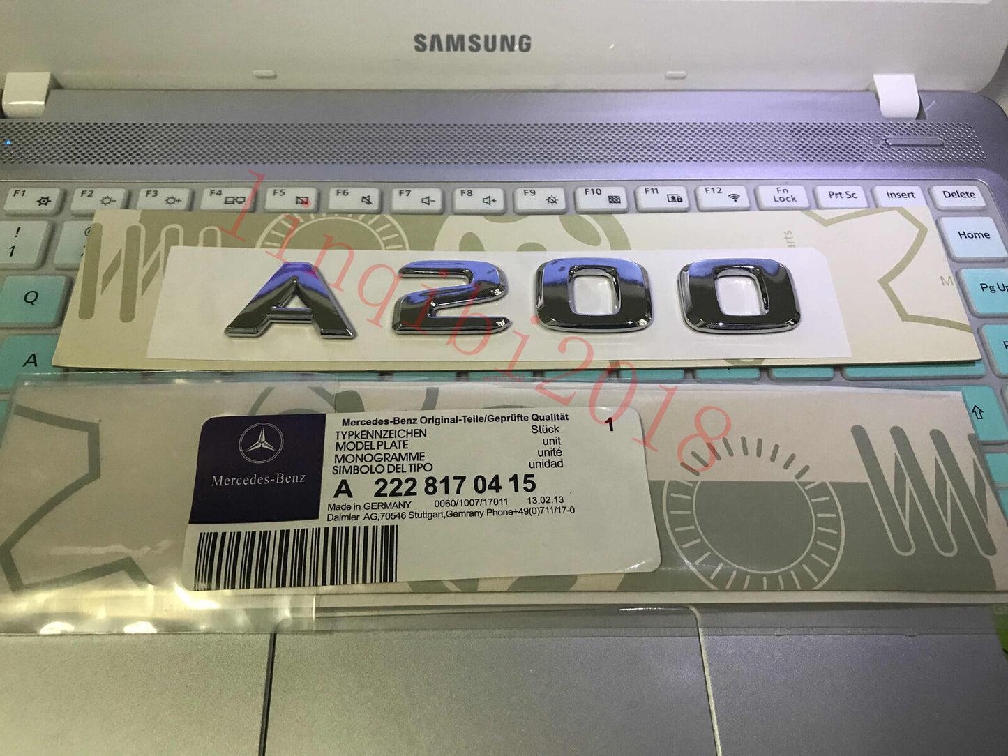 Chrome "A200" High quality Rear Trunk Emblem Decal Badge FOR Mercedes Benz A200