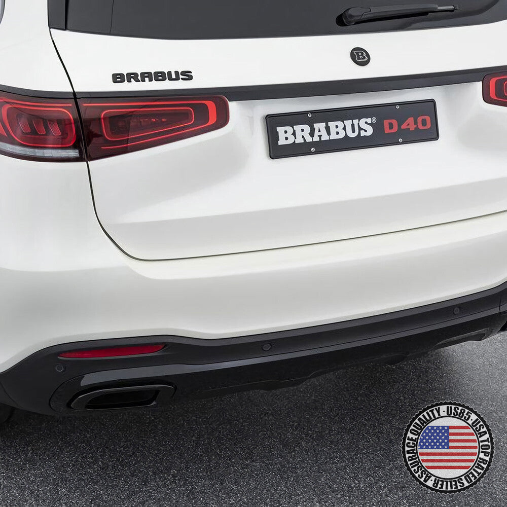 Brabus Emblem 3D Trunk Logo Nameplate Badge Letter Mercedes AMG - Matte Black