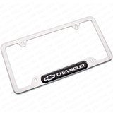 Chrome Stainless Steel Front Rear Chevrolet Sport License Plate Frame Cover Gift