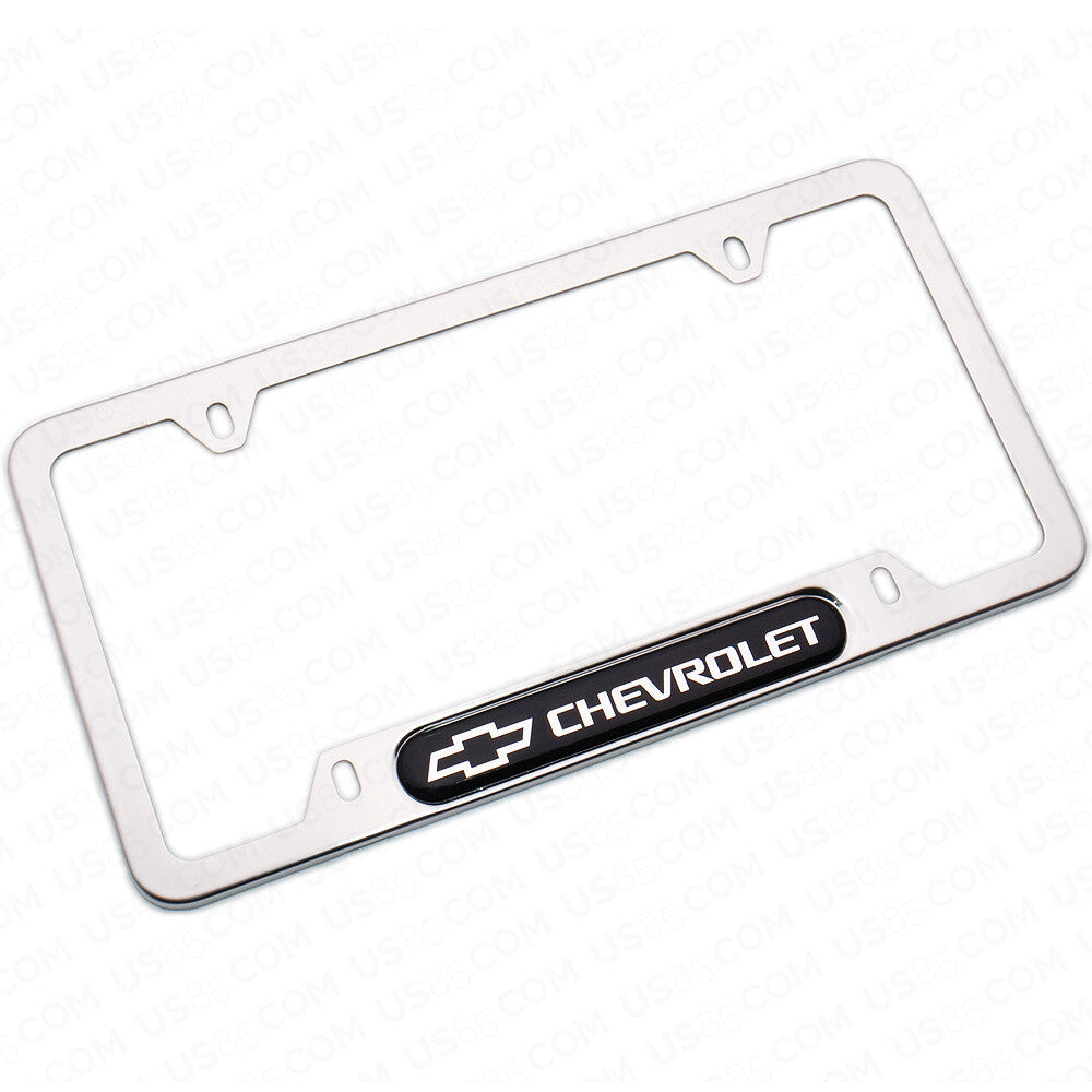 Chrome Stainless Steel Front Rear Chevrolet Sport License Plate Frame Cover Gift