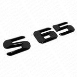 14-17 S 65 AMG Letter 3D Emblem Trunk Logo Nameplate Badge Decorate Gloss Black