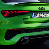 For Audi RS3 Gloss Black Rear Letter Tail Badge Trunk Emblem Badge Logo Sport