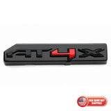 Front Grille Emblem 3D Badge Nameplate Fit 2024-2025 AT4X GMC Sierra Glossy Red