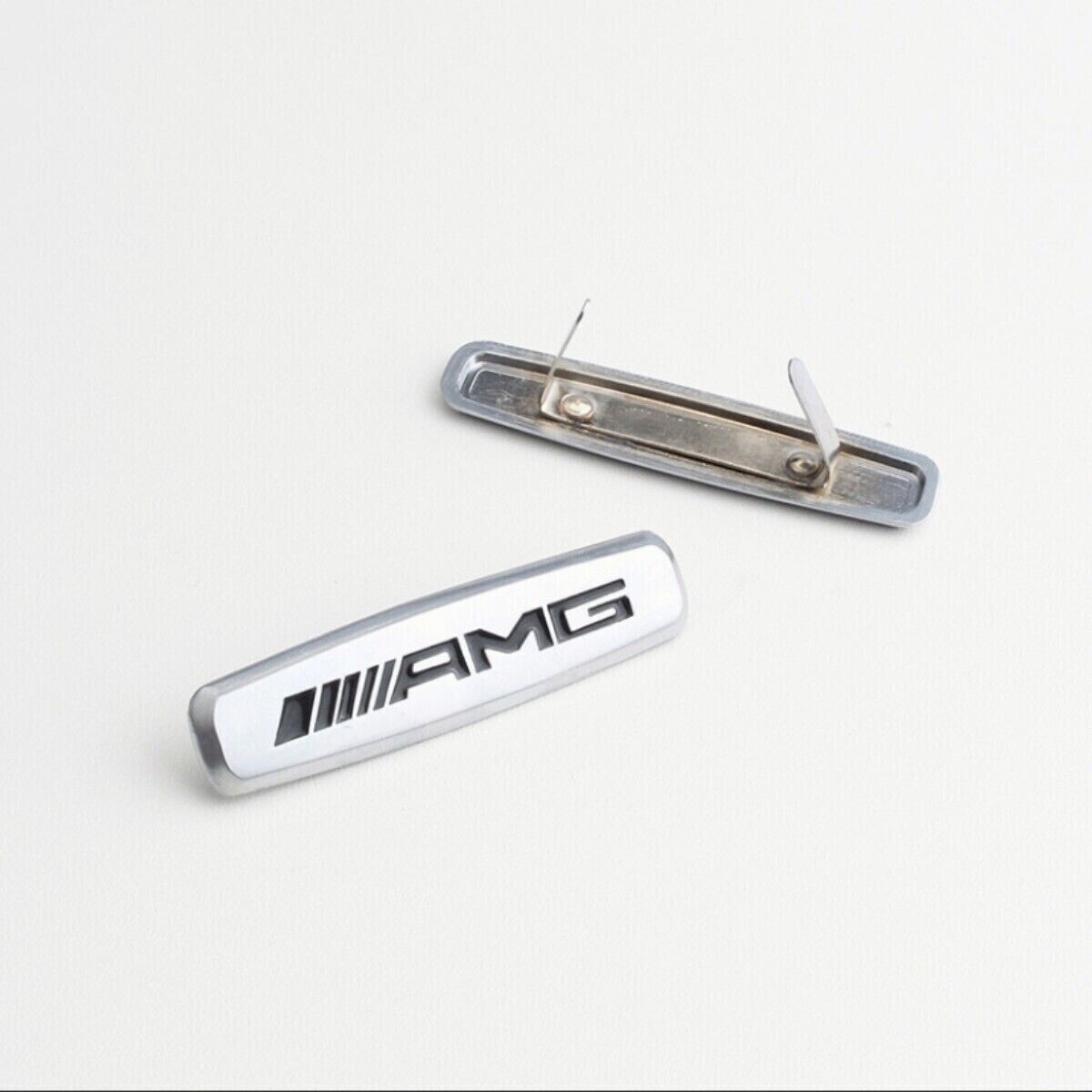 2 x Fit for Mercedes AMG Logo Emblems Front Seat Tuning Badges Metal