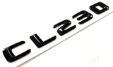 CL230 GLOSS BLACK FOR MERCEDES REAR TRUNK EMBLEM BADGE NAMEPLATE DECAL NUMBERS