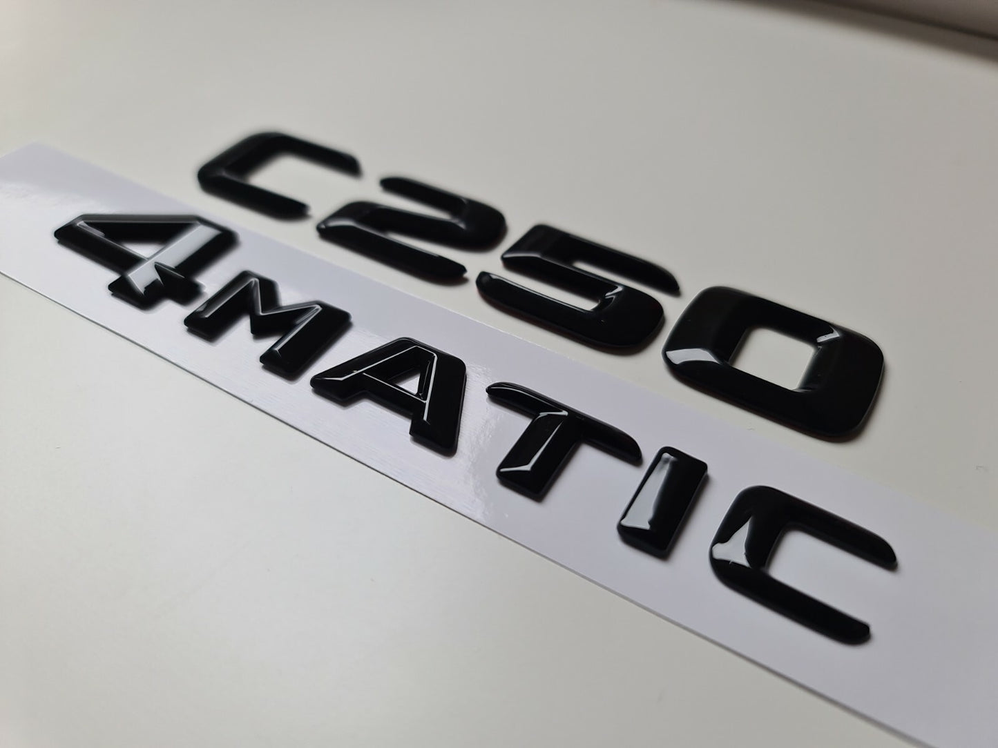 C250 4matic Black Letter Number Rear Boot Badge Emblem For C Class Mercedes