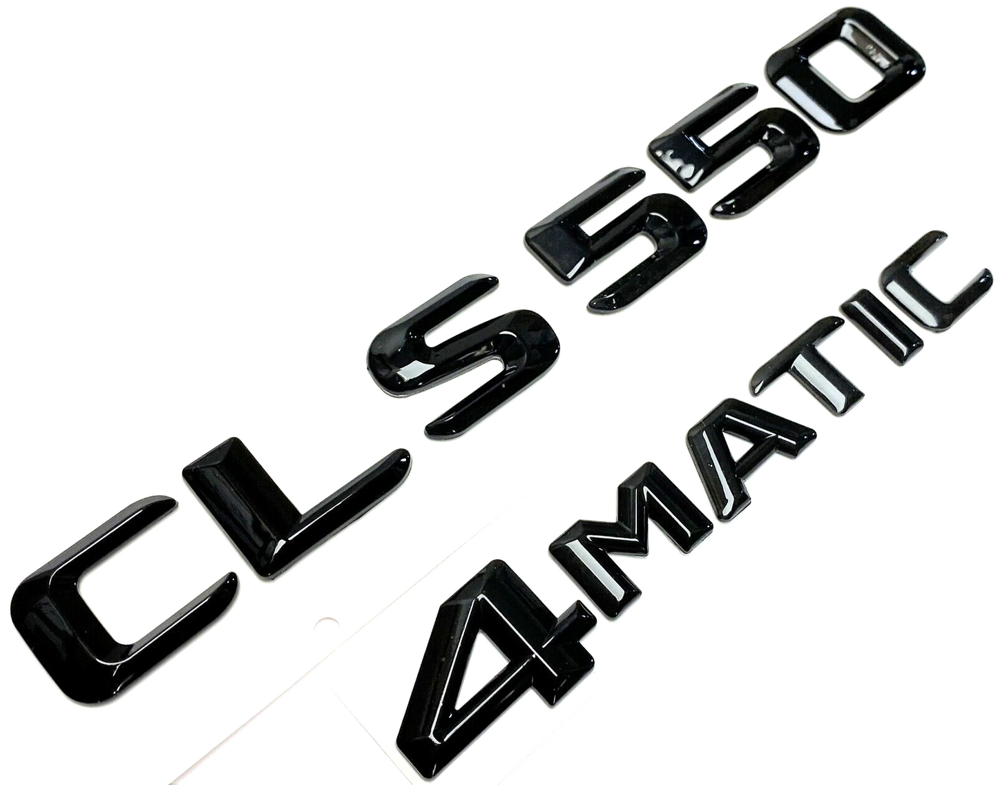 #1 BLACK CLS550 + 4MATIC REPLACEMENT FOR MERCEDES REAR TRUNK EMBLEM BADGE DECAL