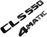 #1 BLACK CLS550 + 4MATIC REPLACEMENT FOR MERCEDES REAR TRUNK EMBLEM BADGE DECAL