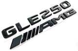 GLE250+AMG BLACK FOR MERCEDES REAR TRUNK EMBLEM BADGE NAMEPLATE DECAL NUMBERS