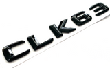 Gloss BLACK FOR MERCEDES CLK63 REAR TRUNK EMBLEM BADGE NAMEPLATE DECAL NUMBER