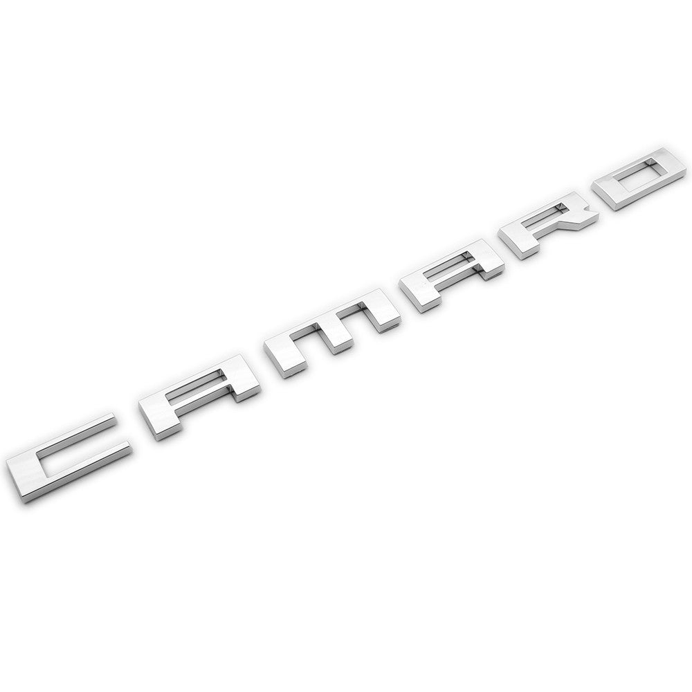 2pcs Camaro Emblem 2010-2015 Side Fender Badge Letter Nameplate Silver Chrome