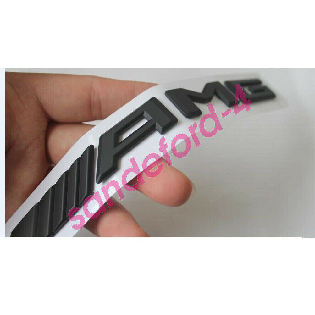 Black GLC43 AMG BITURBO 4MATIC Trunk Fender Badges Emblems for Mercedes ben