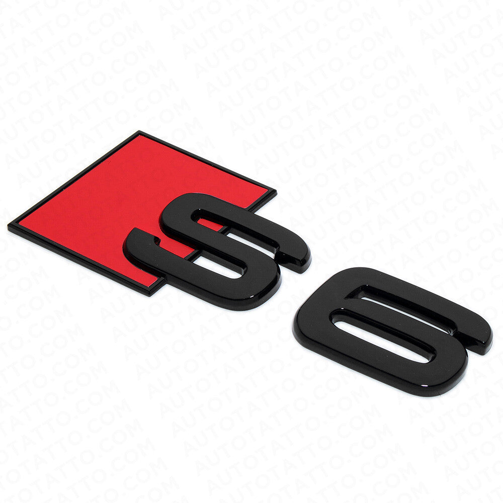 Audi S6 Gloss Black Rear Letter Tail Nameplate Trunk Emblem Badge Sport Sline