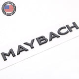 Nameplate Gloss Black Maybach Letter Emblem Trunk Hatch Sticker Maybach Badge