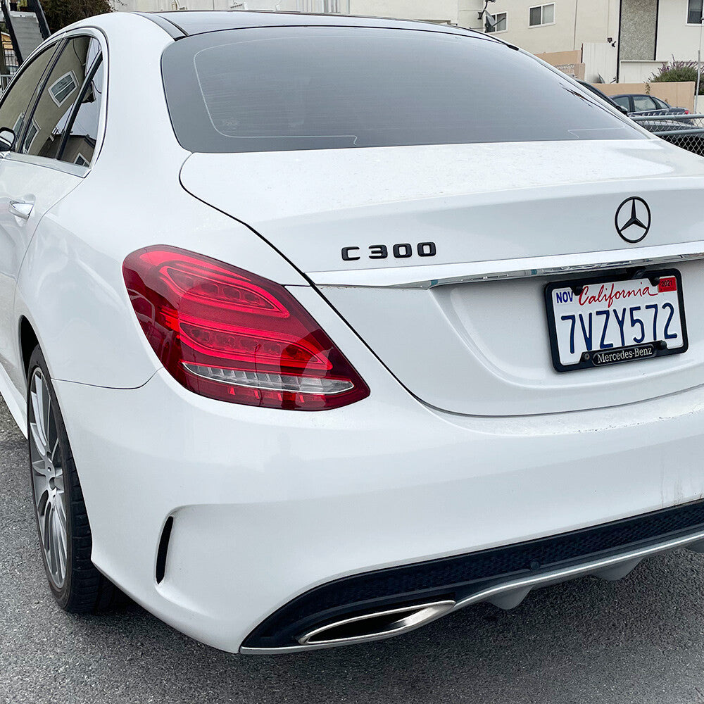 15-16 C300 Emblem Trunk Lid Letter Logo Nameplate Badge Decorate AMG Gloss Black