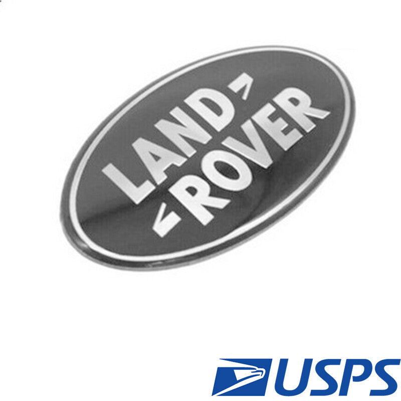 4PCS For RANGE ROVER Front Grille Rear Tailgate Emblem Oval Badge Gloss Black