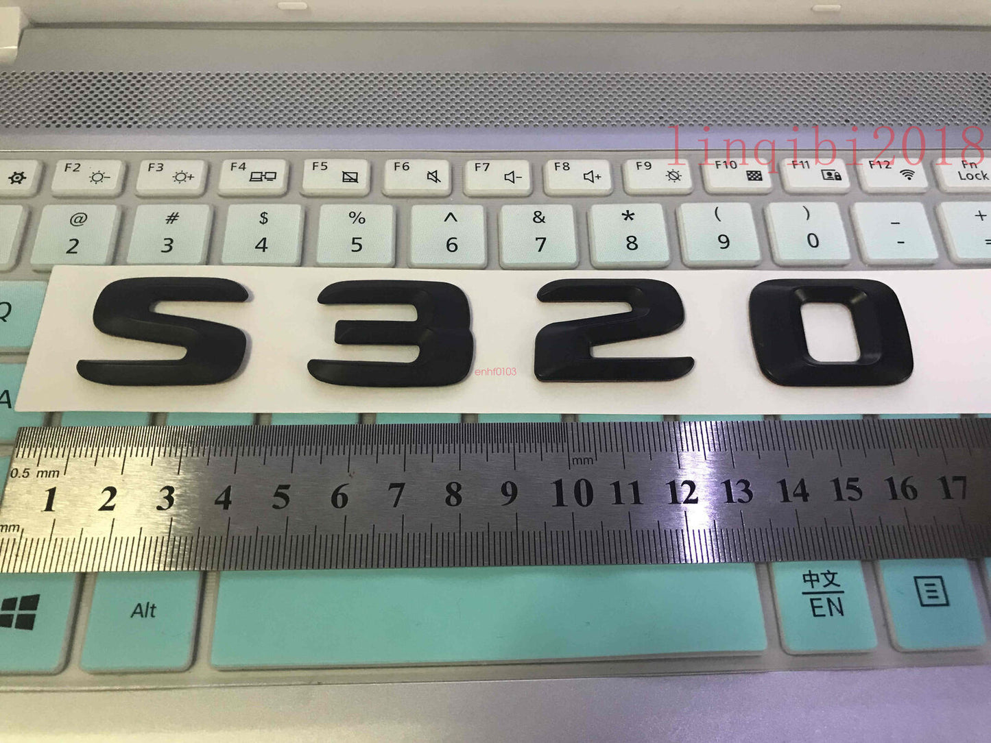 Black " S320 " High quality Rear Trunk Emblem Decal Badge FOR Mercedes Benz S320