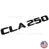 17-21 CLA 250 Emblem Trunk Lid Letter Logo Nameplate Badge Decorate Gloss Black