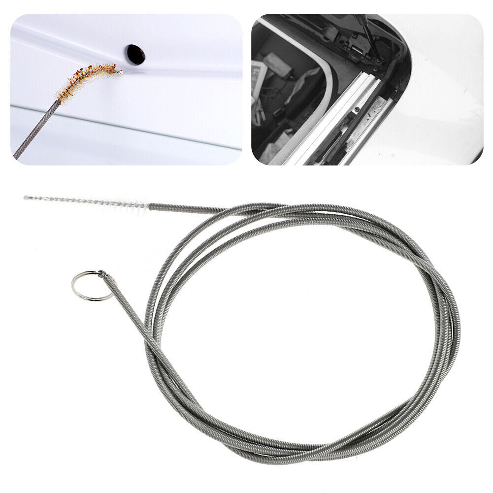 3X 150CM Flexible Car Drain Dredge Sunroof Cleaning Scrub Brush Tool Accessories
