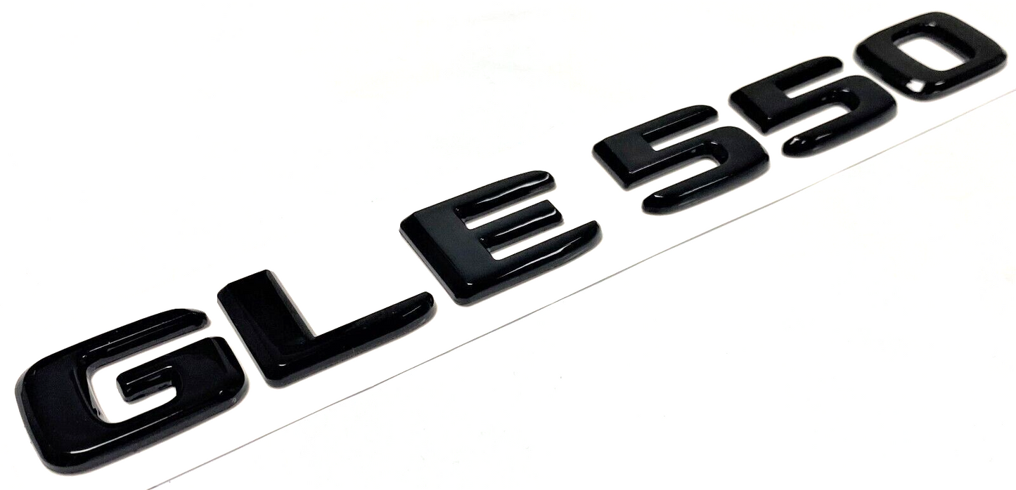 GLE550 GLOSS BLACK FOR MERCEDES REAR TRUNK EMBLEM BADGE NAMEPLATE DECAL LETTERS