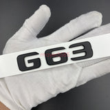 Glossy Black Mercedes Benz G63 AMG V8 BITURBO Emblem Badge Sticker Set For G63