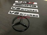 NEW Gloss Black COUPE C63S AMG V8 BITURBO Star Emblem Package C63 C205 Badges