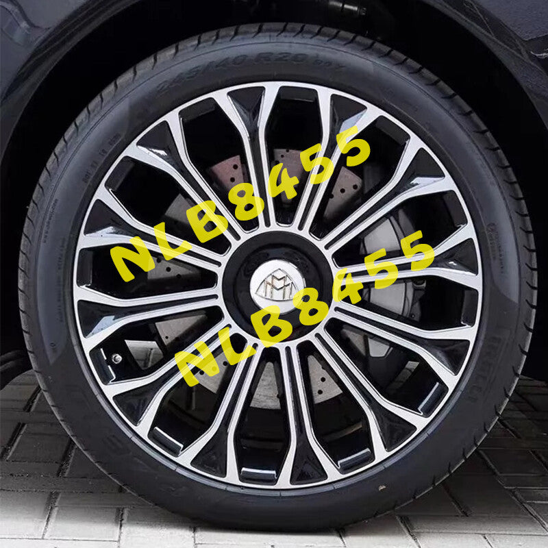 4x Maybach Gloss Black Wheel Center Hub Caps Emblem For 2020 Mercedes Benz S450
