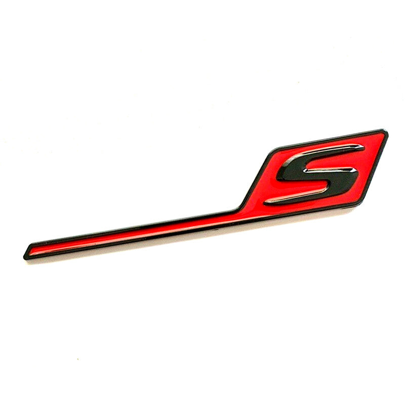 E63S AMG Badge Gloss Black Red Trunk Emblem For Mercedes E63 New 2017-2023