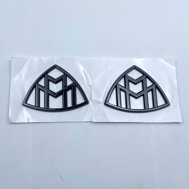 4pcs Black For " MAYBACH " Emblem Auto Side Fender Badge for Mercedes-Benz W222