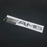 Black Chrome L AMG Letters Trunk Emblem Badge Sticker For Mercedes Benz AMG