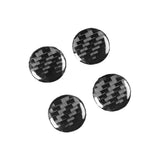 4pcs 20mm Door Lock Keyhole Protector Cover Accessories Sticker Decal - Carbon Fiber