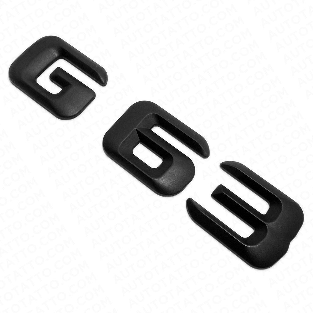 G63 AMG Letter Emblem Rear Door Body Logo Nameplate Badge Decorate Matte Black
