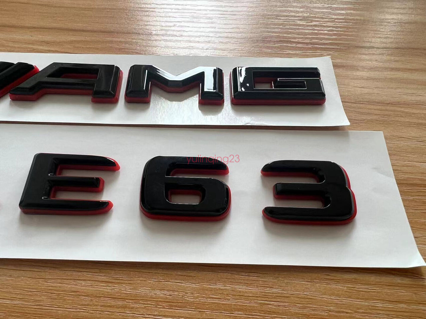 Black RED Number Letters Rear Trunk Badge Emblem for Mercedes  GLE63 AMG