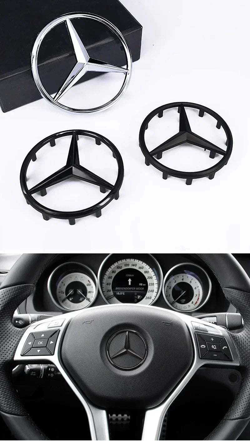 Mercedes Benz Steering Wheel Replace Badge Emblem W204 205 GLA GLC CLA A E Class