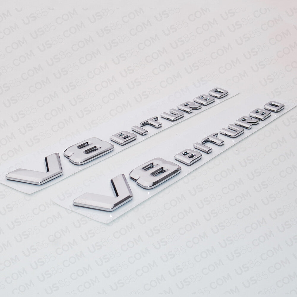 17+ Mercedes OEM V8 BiTurbo Sport AMG Car Logo Side Fender Marker Emblem Badge