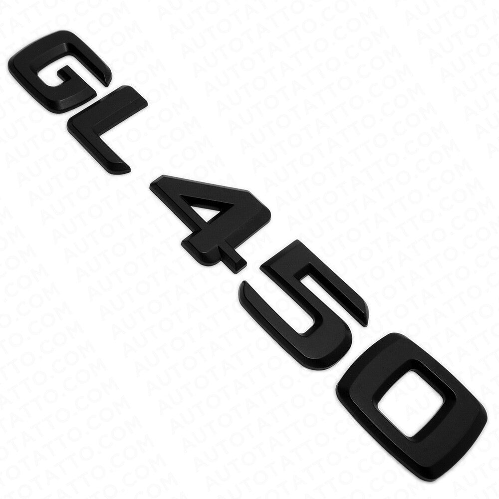 Benz GL 450 AMG Letter Emblem Trunk Logo Nameplate Badge Decorate Sport Black