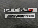 Gloss Black GLC63S AMG Trunk emblem badge For Mercedes-Benz GLC63