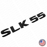 Benz SLK 55 AMG Letter 3D Emblem Trunk Logo Nameplate Badge Decorate Gloss Black