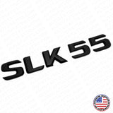 05-16 SLK 55 AMG Letter Emblem Trunk Logo Nameplate Badge Decorate Sport Black