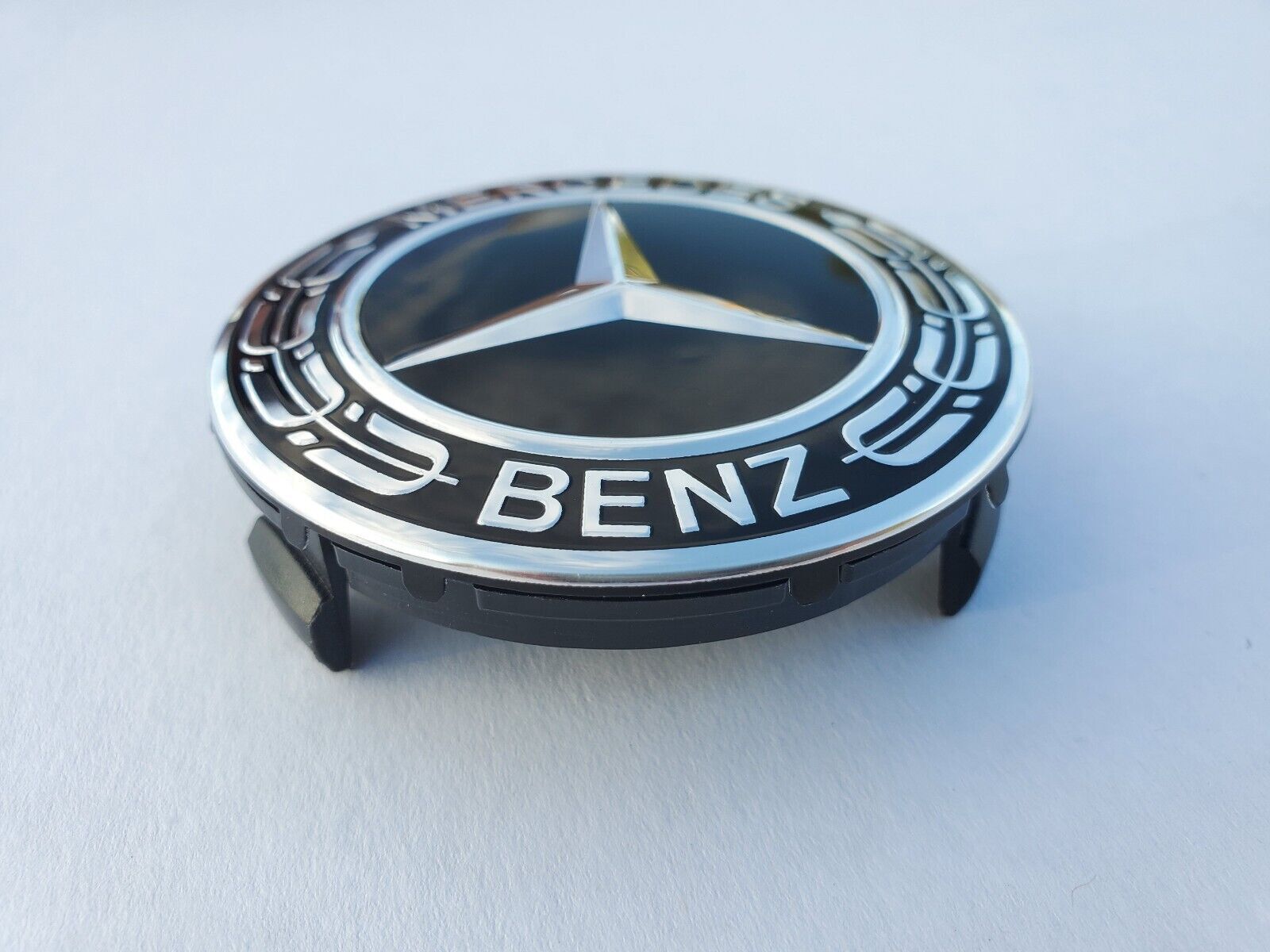 Set of 4 Center Caps  Black 2.95 Inch/75mm Fits Most Models