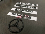Gloss Black GLC43 AMG Biturbo 4matic And Rear STAR emblem for GLC X253 Series