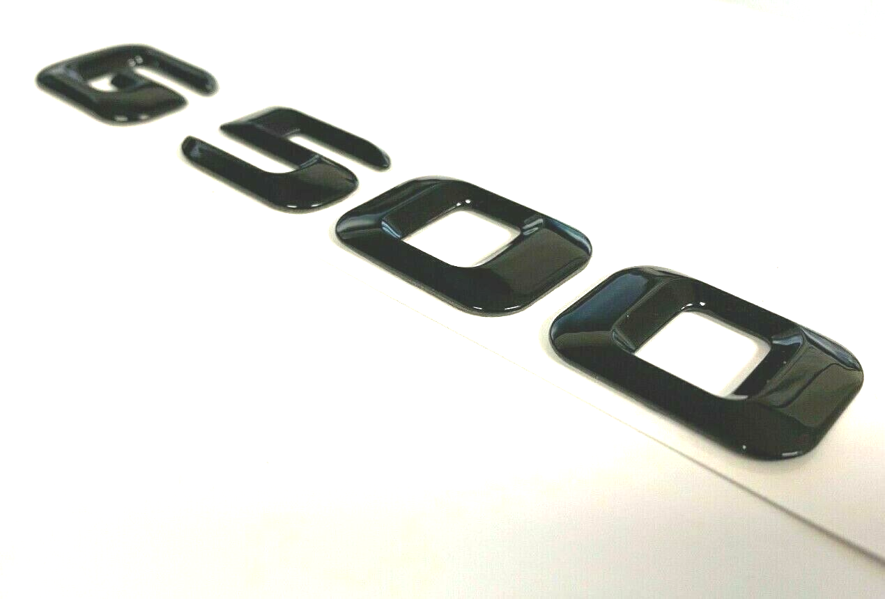 G500 BLACK FOR MERCEDES REAR TRUNK EMBLEM BADGE NAMEPLATE DECAL LETTER NUMBER