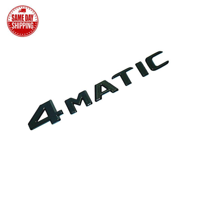 C300 4MATIC Rear Emblem Gloss Black Letter Badge for AMG Mercedes Benz W204