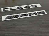 Gloss Black CLA45 AMG Replacement Emblem Badge Sticker For CLA C117 X117
