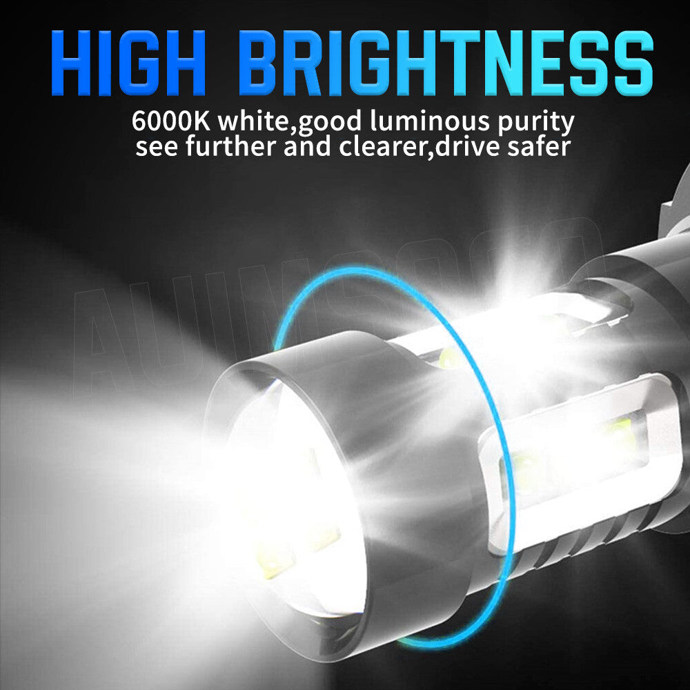 LED Fog Light Bulbs H8 H16 H11 Fog Light Bulb White 6500K High Power DRL Lamps