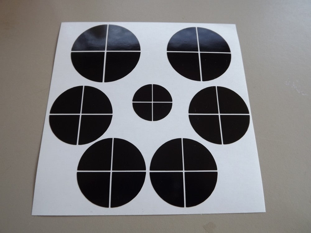 GLOSS BLACK Sticker Overlay Vnyl FULL SET Black Out Fit All BMW Emblem Badge