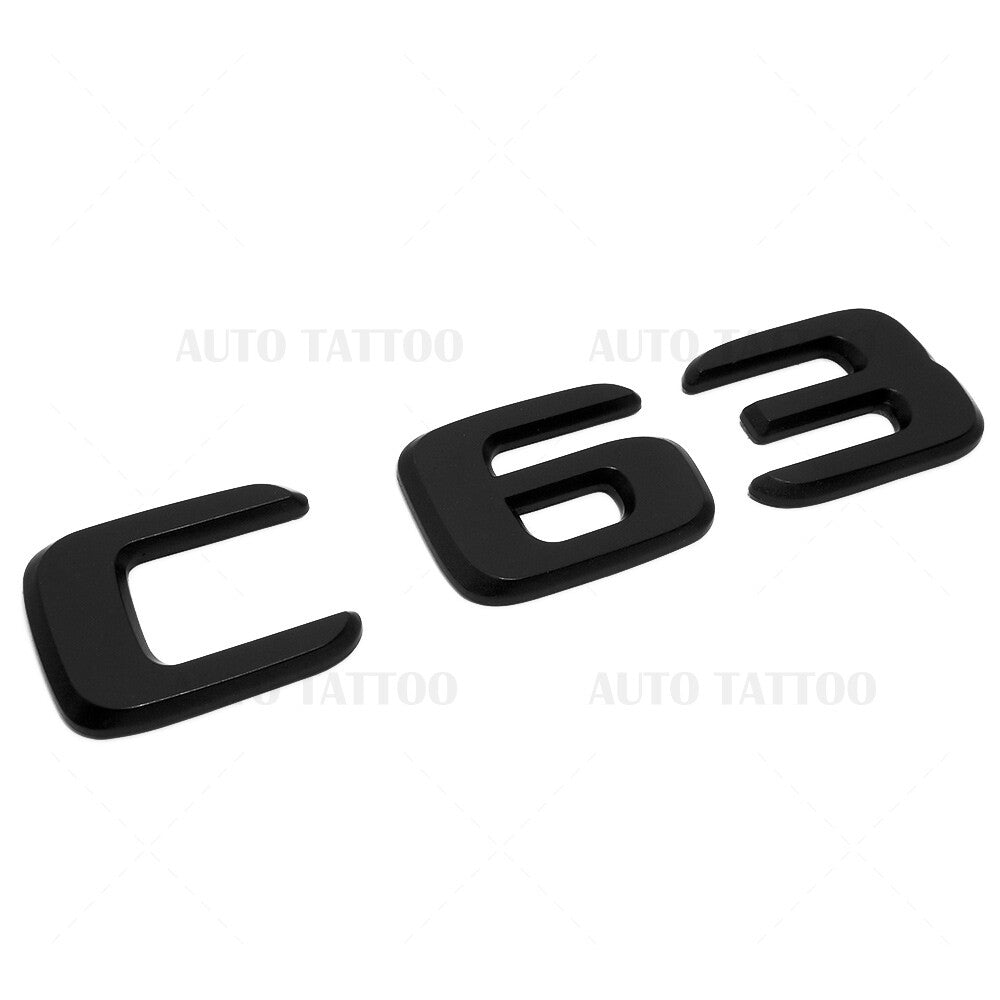 17-21 C 63 AMG Emblem Trunk Lid Letter Logo Nameplate Badge Decorate Matte Black