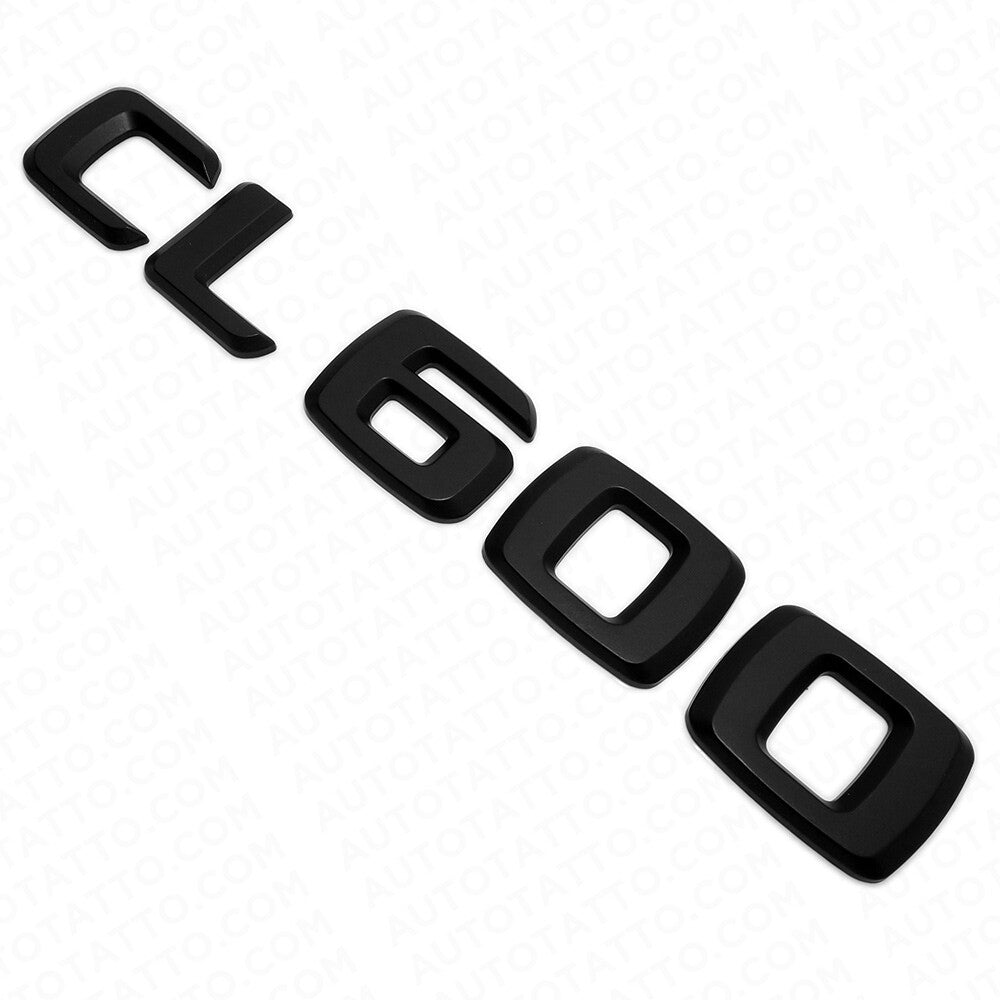 01-14 CL 600 Emblem Trunk Lid Letter Logo Nameplate Badge Decoration AMG Black