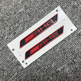 2X Red AMG Car Emblem Sticker Side Window Skirts Fender Badge For Mercedes Benz