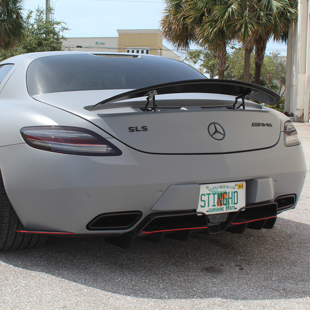 Benz SLS AMG Letter Emblem Trunk Logo Nameplate Badge Decorate Sport Gloss Black